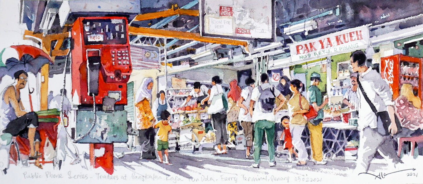 Public Phone Series - Traders at Pangkalan Reya Tun Dola Ferry Terminal Penang (05022021)
