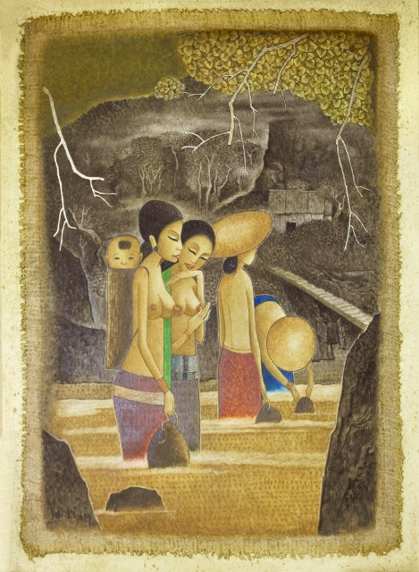 Fetching Water by the Stream