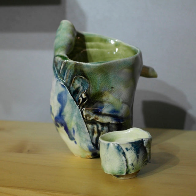 Handmade Teapot & 1 Cup