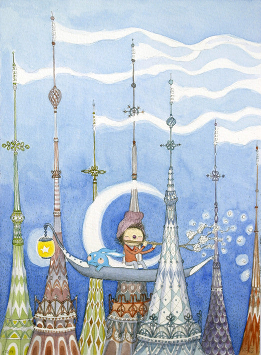 The Serene Flute Player