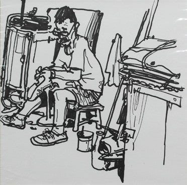 Mending Shoes at the Pathway