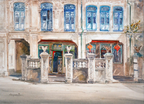 Peranakan Houses 1990 - (With blue windows) (97.127)