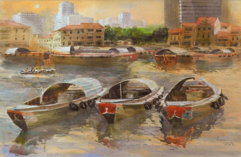 Bumboats in the Singapore River (82.243)
