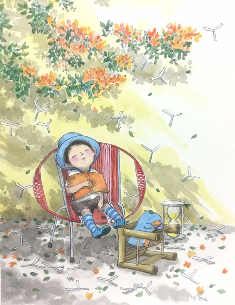 Shady Dreams Under the Bougainvillea