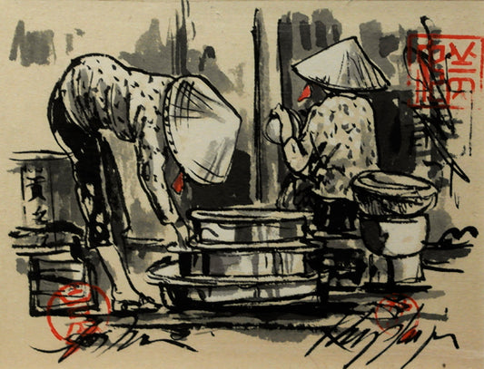 Sketch 9 - Vietnamese Street Scene