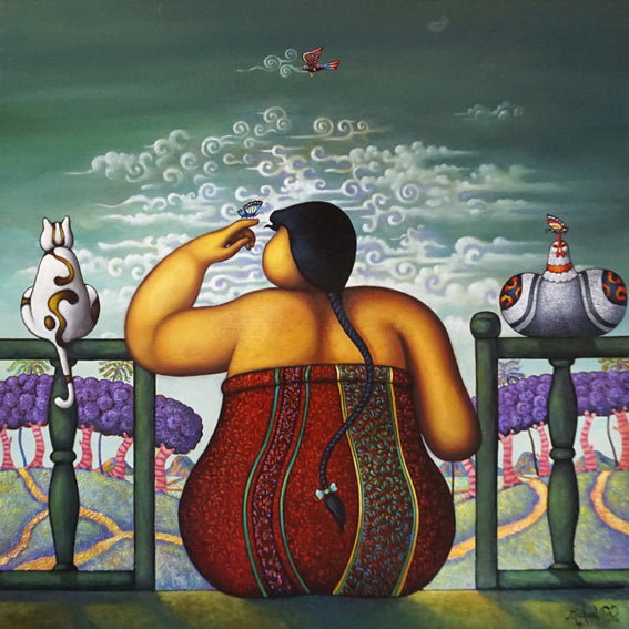 Fat Bottom Maiden with Strange Clouds