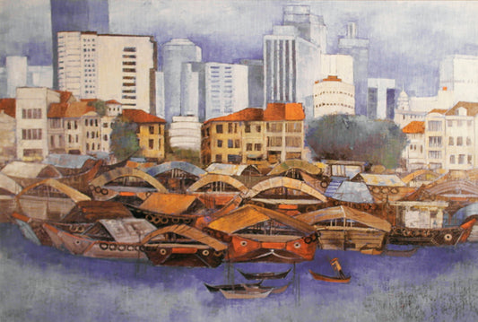 Blue Singapore River